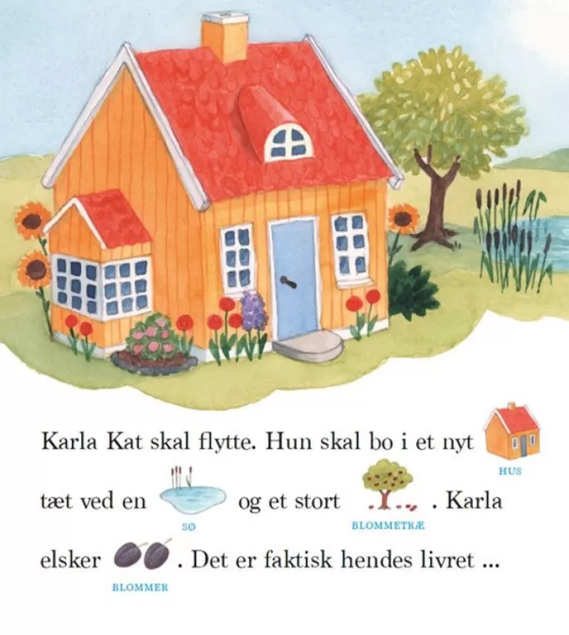 New Bog Karla Kat Skal Flytte Hojtlaesningsbøger