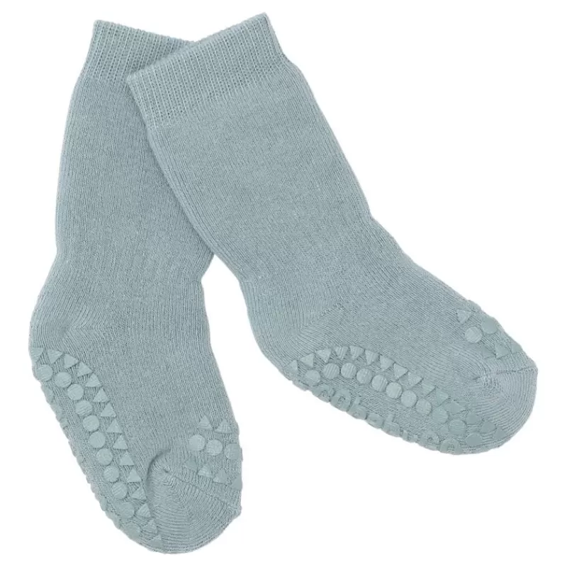 Best Sale Non-Slip Sokker 2-3Y Dusty Blue Kravletid