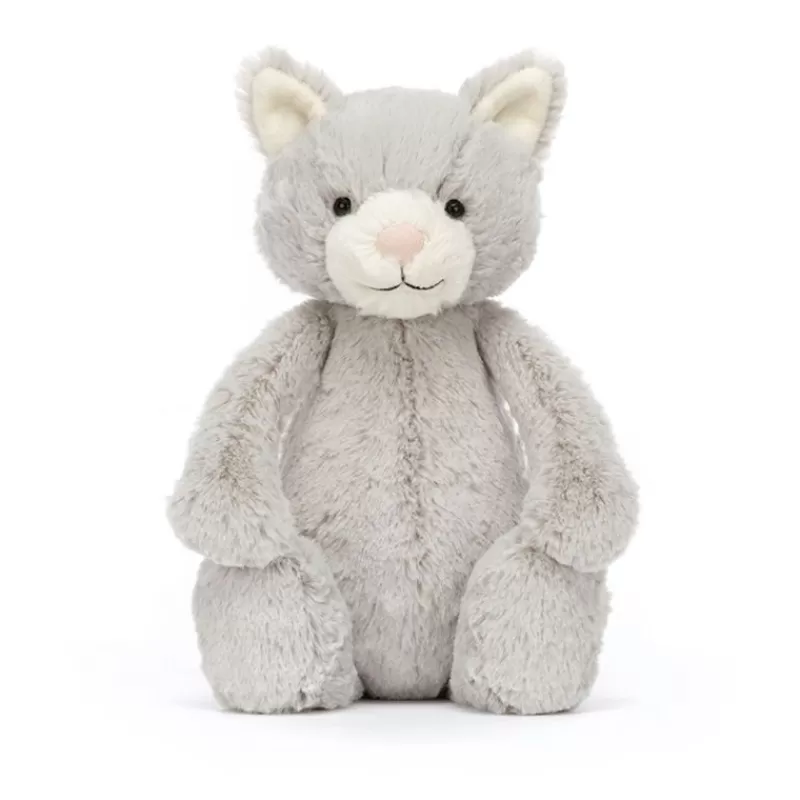 Store Bashful Grey Kitty Original Alle Bamser