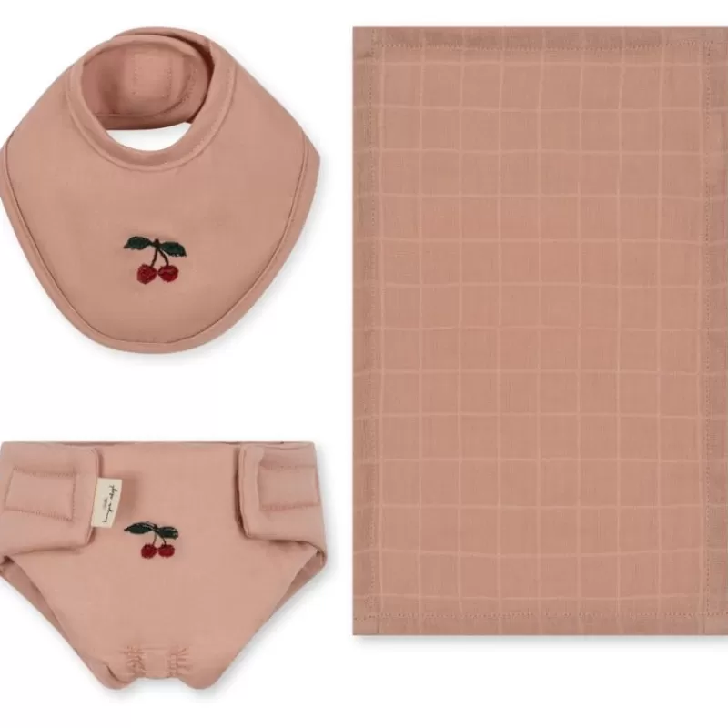 Hot Konges Slojd Doll Nursery Set, Mahogany Rose Dukketøj & Sko