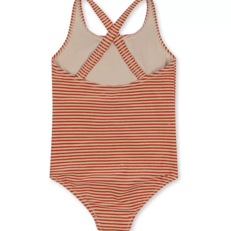 Sale Konges Slojd Jade Swimsuit Str.2 Ar, Glitter Stripe Badetøj