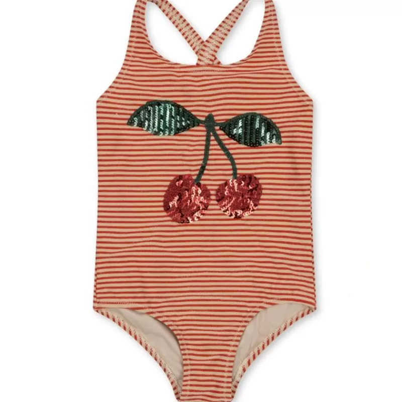 Best Konges Slojd Jade Swimsuit Str.3 Ar, Glitter Stripe Badetøj