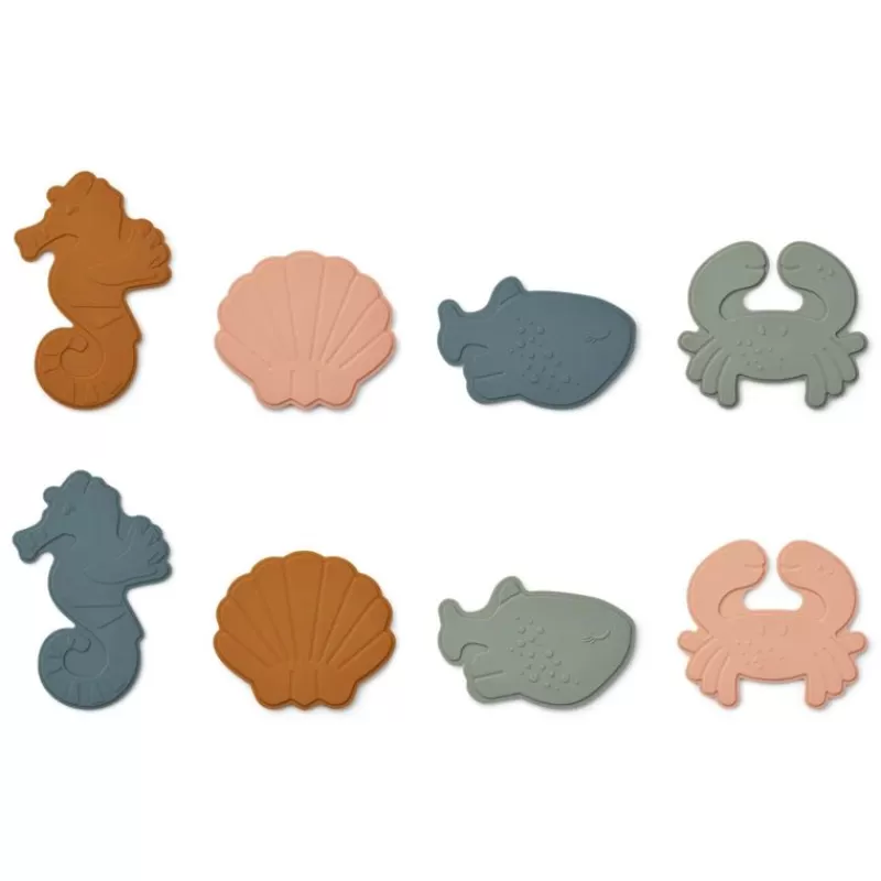 Outlet Paola 8Stk Mini Badematter, Sea Creature/Mustardbadel Badeleg