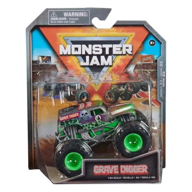 Sale 1:64 Grave Digger, Green Biler & Transport