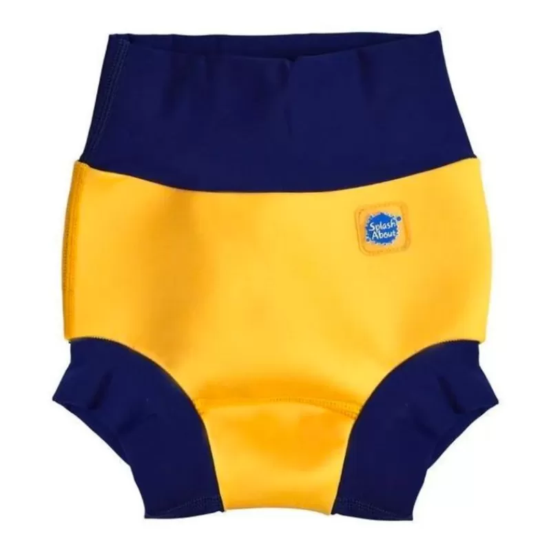 Hot Badebukser Str. 6-12Mdr, Yellow/Navy Badetøj